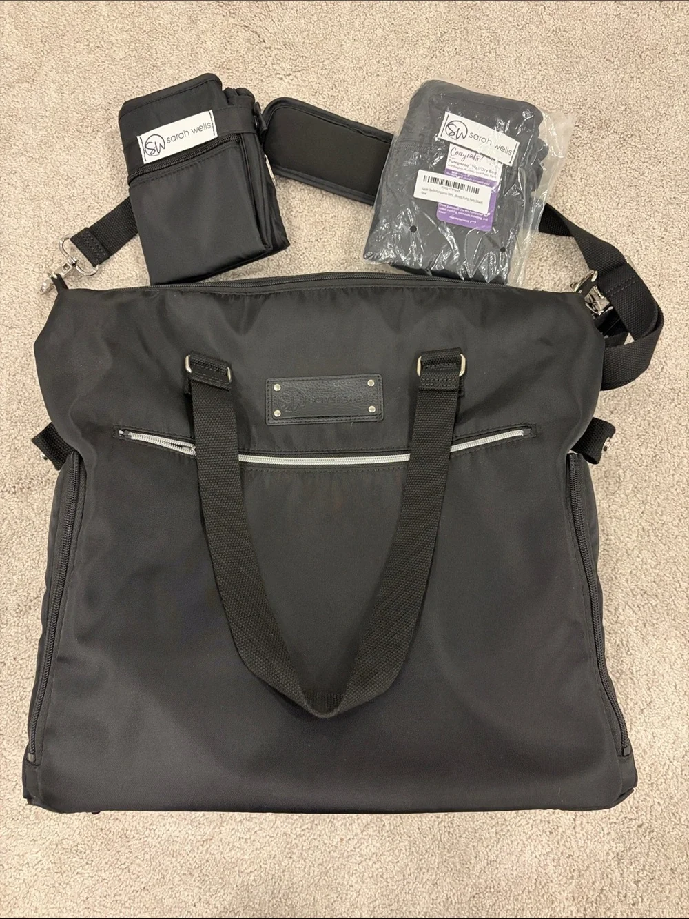 Sarah Wells Lizzy Pumping Bag & Pumparoo Wet/Dry Bags